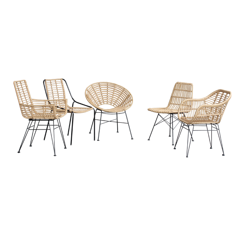 Rattan chair and table