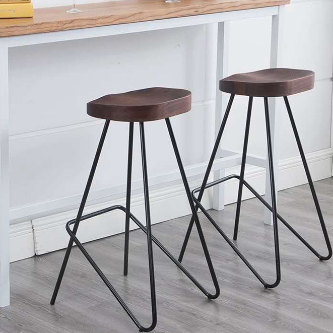 Wood bar stool